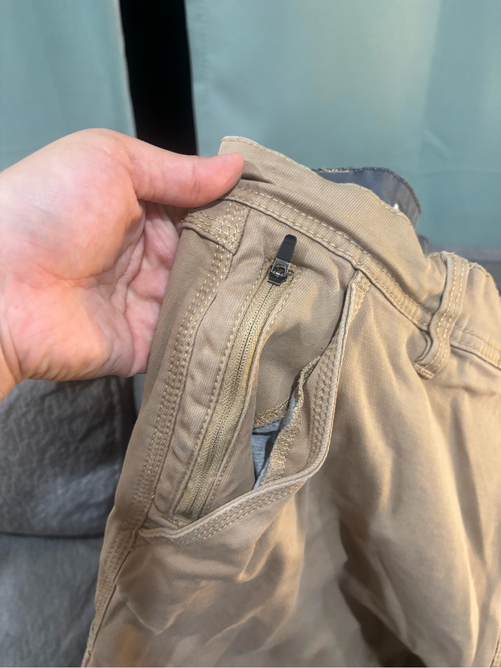 Weatherproof Vintage Men’s Utility Pants 40x32 Straight Fit Tan Stretch